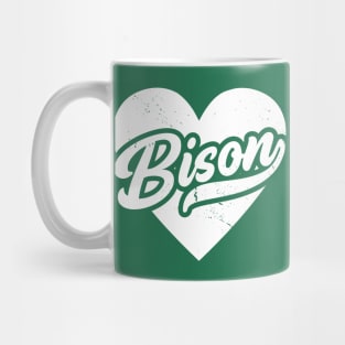 Vintage Bison School Spirit // High School Football Mascot // Go Bison Mug